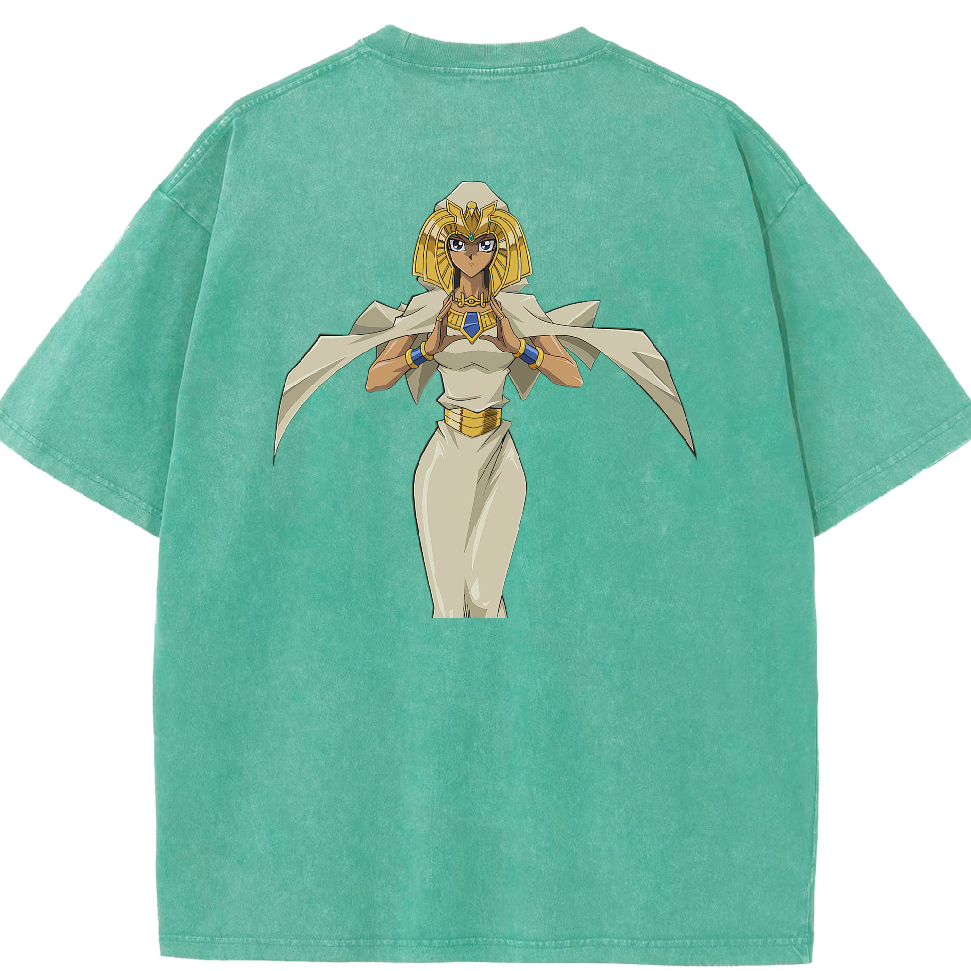 （画像用） 遊☆戯☆王 Yu-Gi-Oh! 綿100% ヴィンテージ風 半袖Tシャツ（背面プリント）
